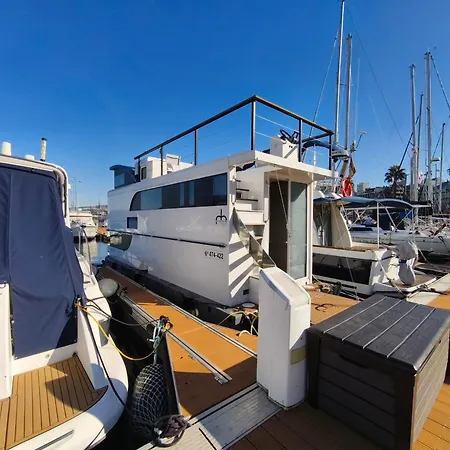 船屋 Marina Casa Flotante - Terraza Privada Sobre El Mar 比戈